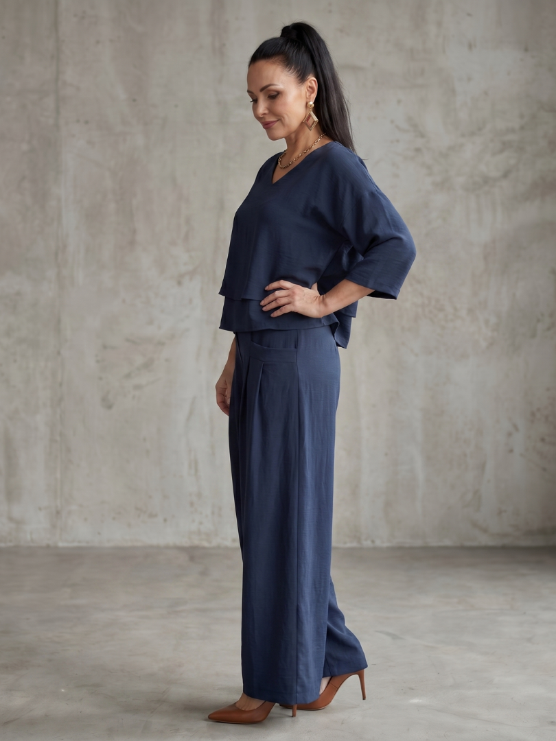 Women's Layered Palazzo Set