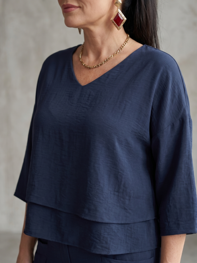 Women's Layered Palazzo Set