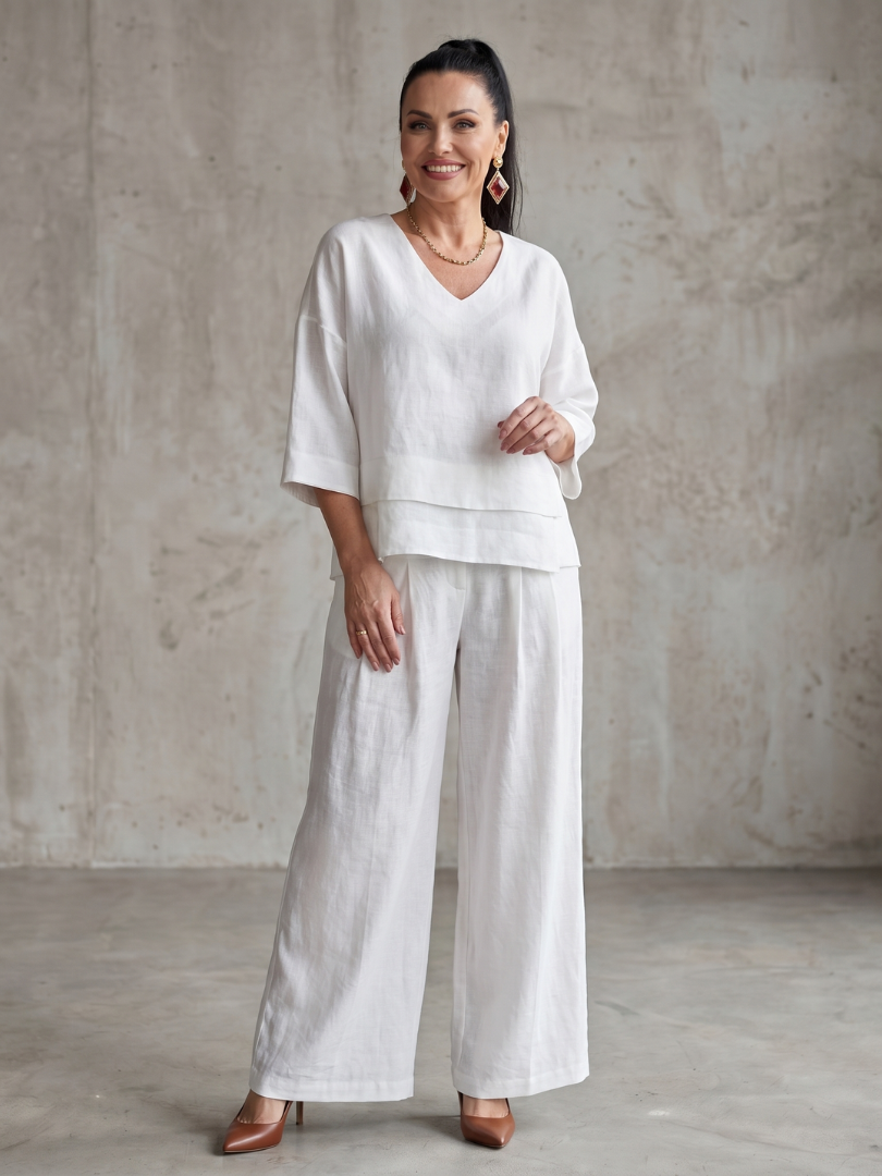 Women's Layered Palazzo Set