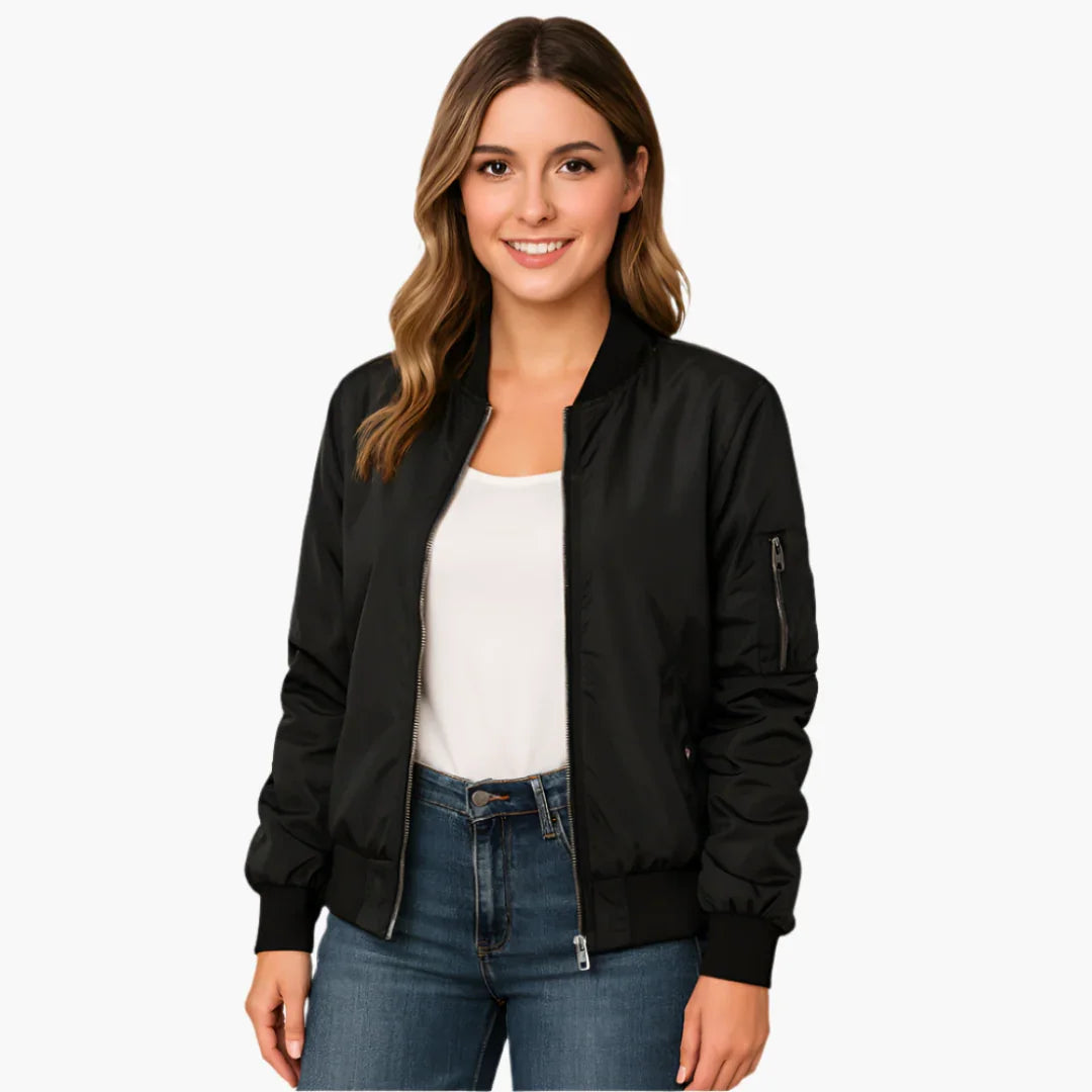 Women's Long-Sleeve Bomber Jacket