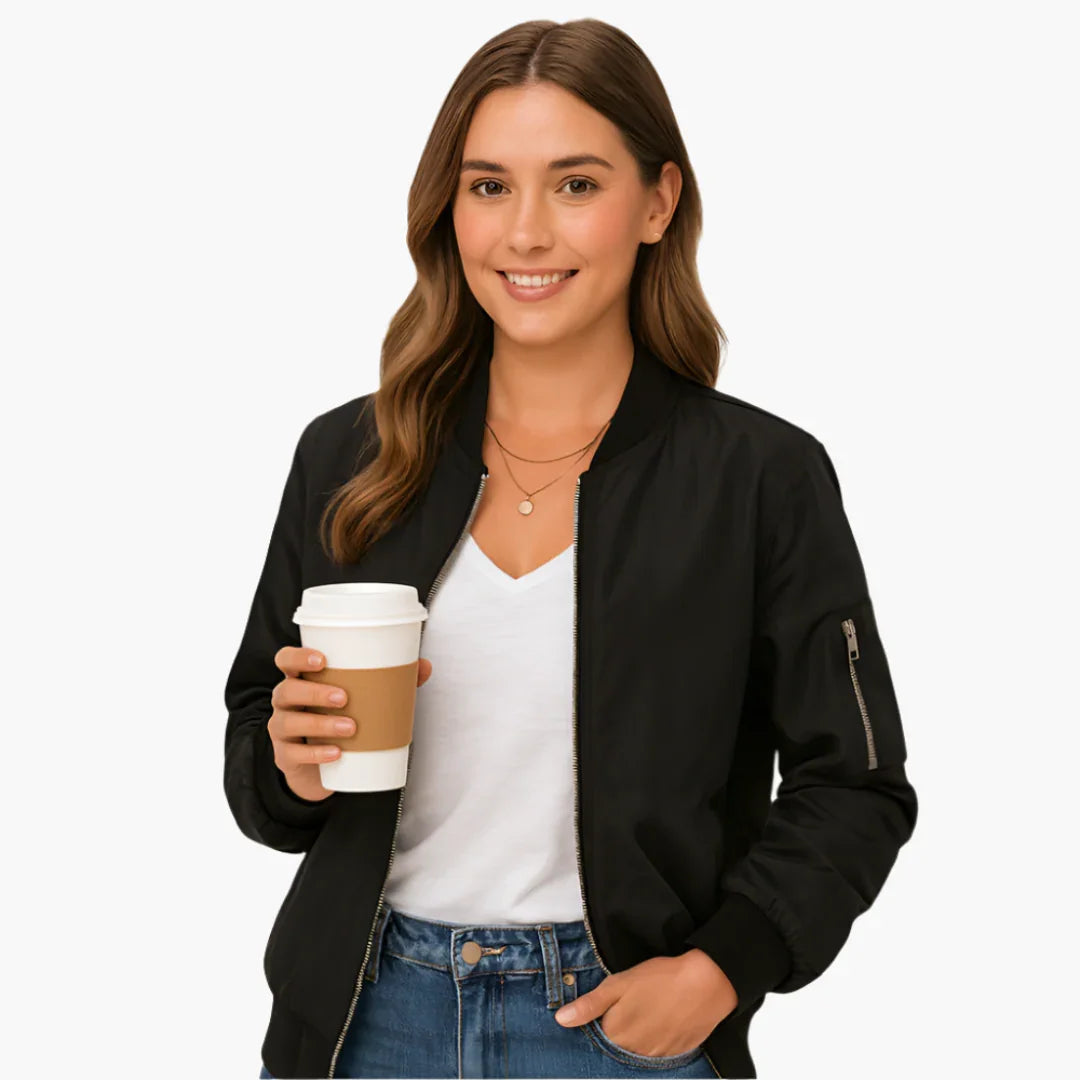 Women's Long-Sleeve Bomber Jacket
