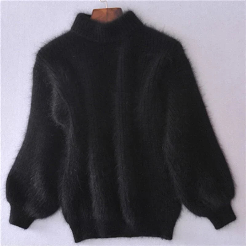 Women's Loose-Knit Wool Sweater – Comfortable and Elegant with Modern Style