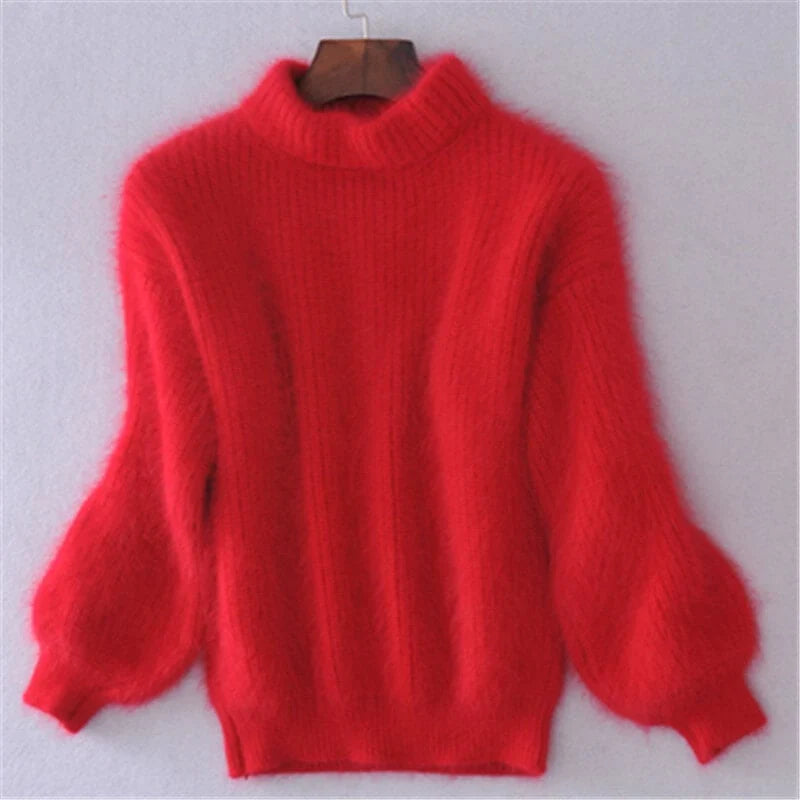 Women's Loose-Knit Wool Sweater – Comfortable and Elegant with Modern Style