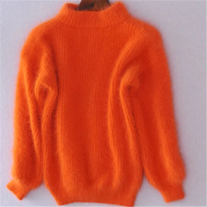 Women's Loose-Knit Wool Sweater – Comfortable and Elegant with Modern Style