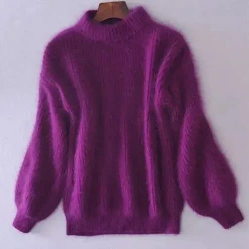 Women's Loose-Knit Wool Sweater – Comfortable and Elegant with Modern Style