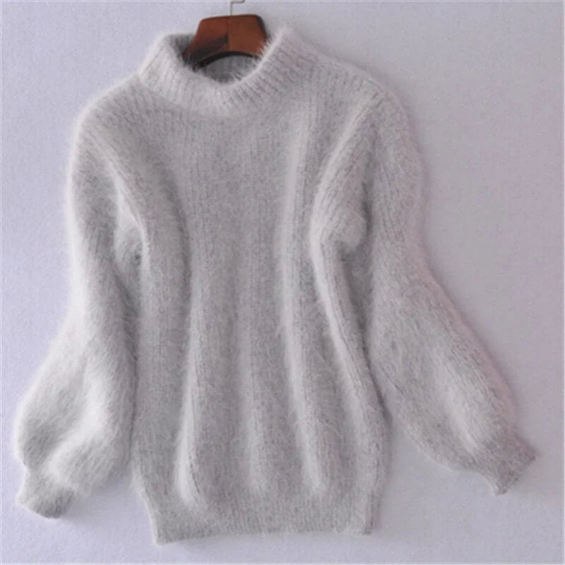 Women's Loose-Knit Wool Sweater – Comfortable and Elegant with Modern Style