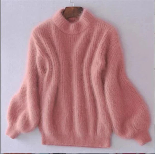 Women's Loose-Knit Wool Sweater – Comfortable and Elegant with Modern Style
