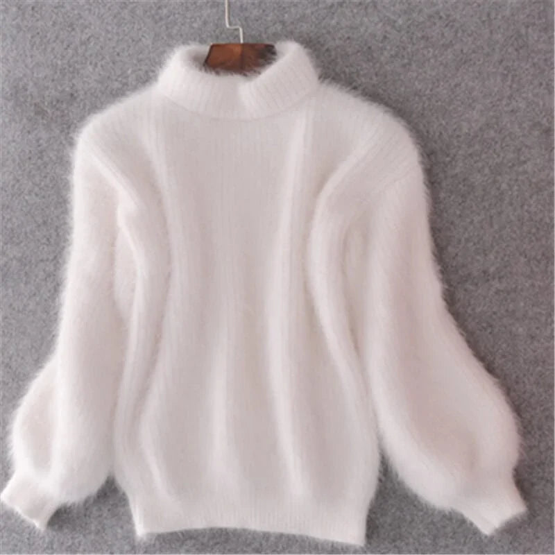 Women's Loose-Knit Wool Sweater – Comfortable and Elegant with Modern Style