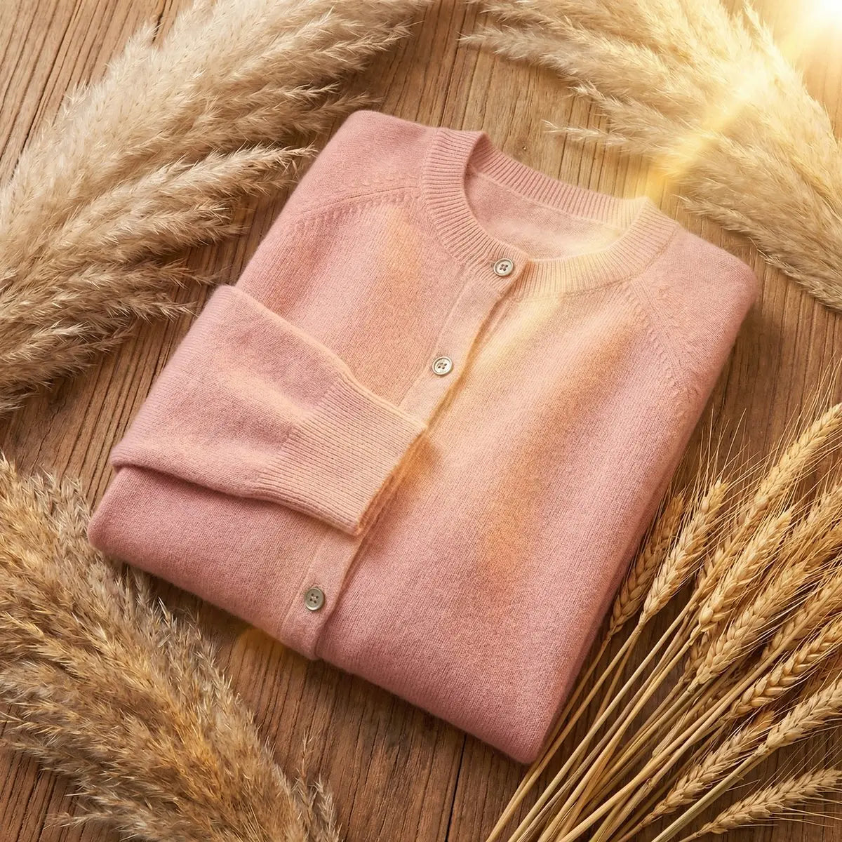 Women's Merino Wool Long Sleeve Knit Cardigan