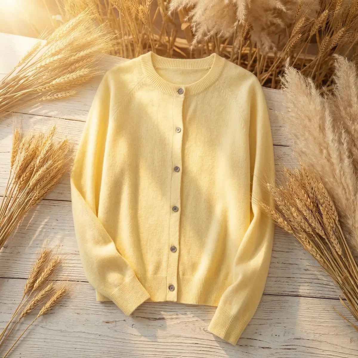 Women's Merino Wool Long Sleeve Knit Cardigan