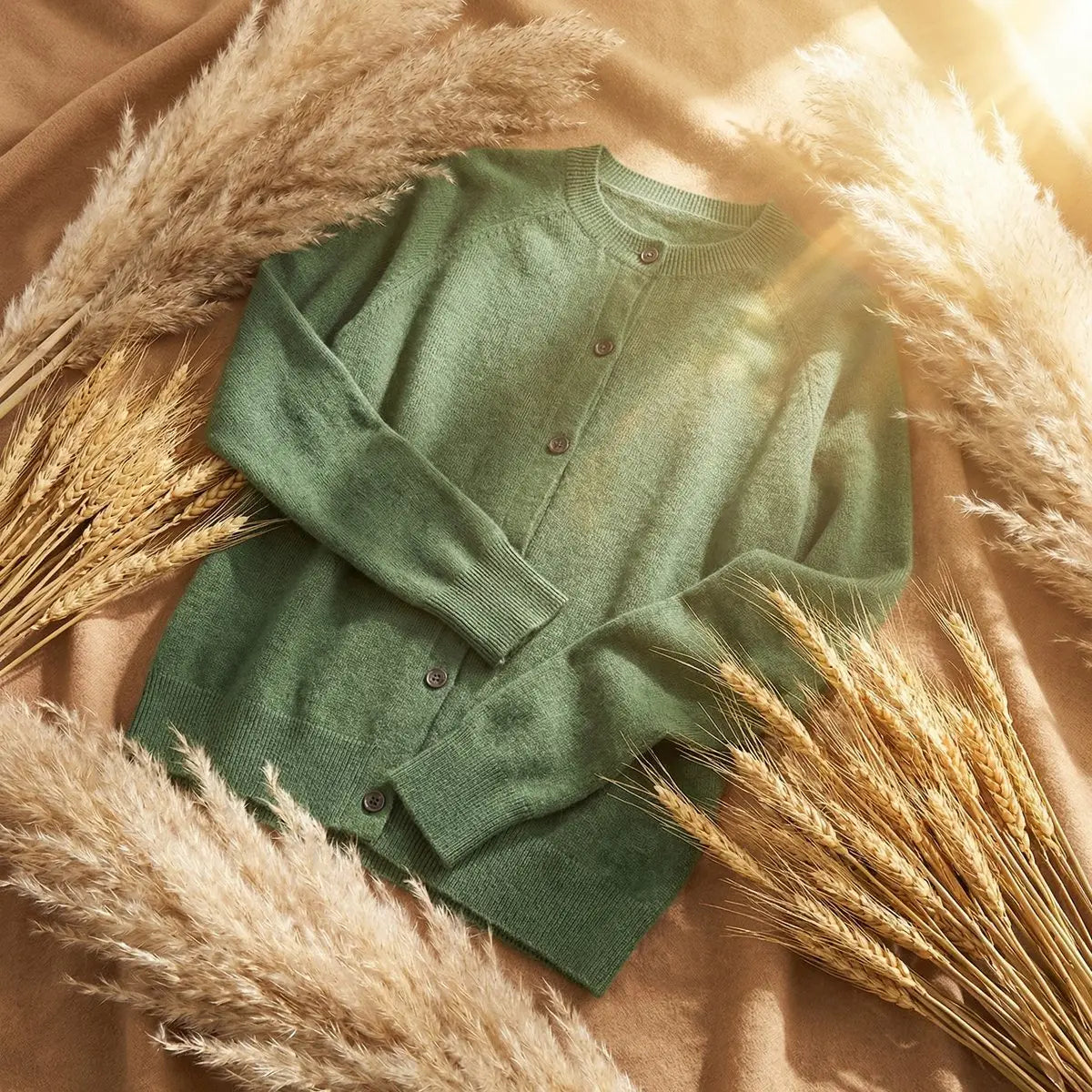Women's Merino Wool Long Sleeve Knit Cardigan