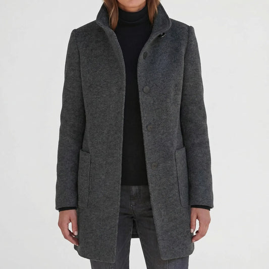 Women's Mid-Length Stand Collar Coat