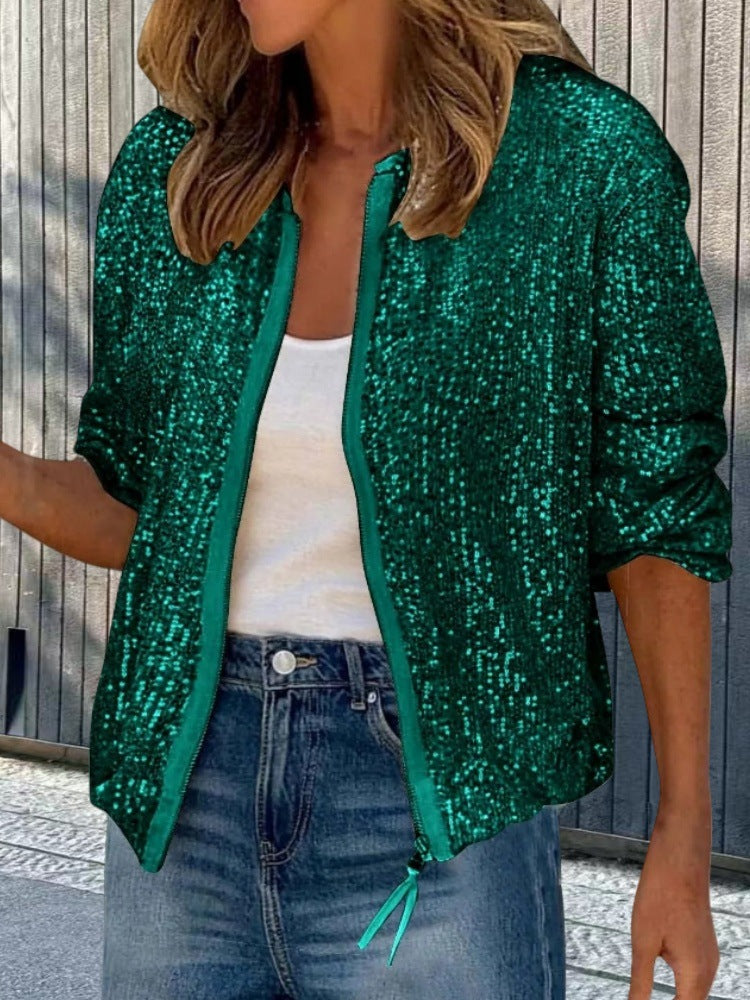 Women's Modern Cut Sequin Jacket
