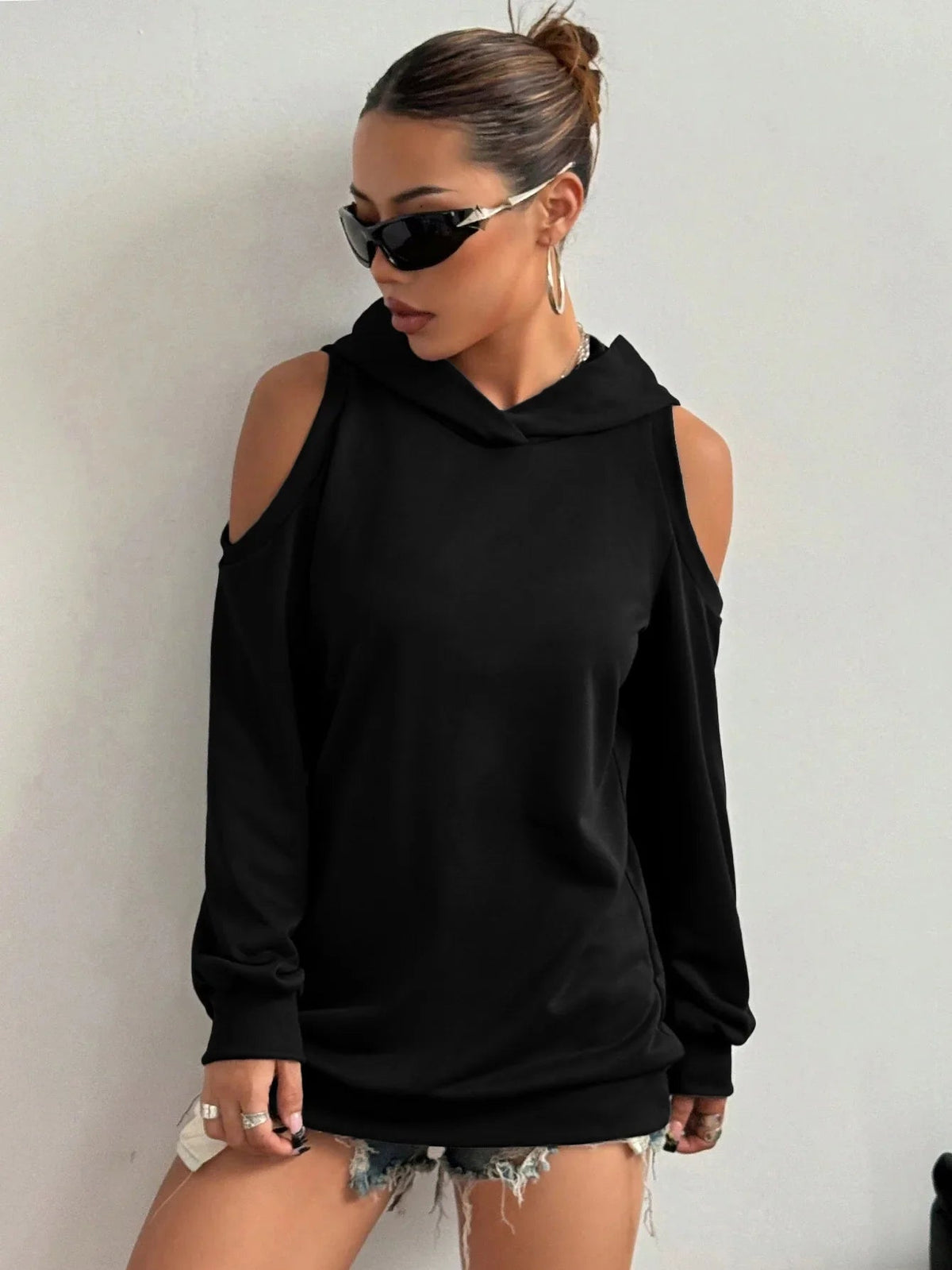 Women's Off-Shoulder Hoodie