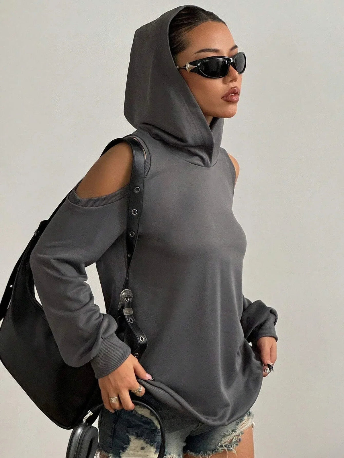 Women's Off-Shoulder Hoodie
