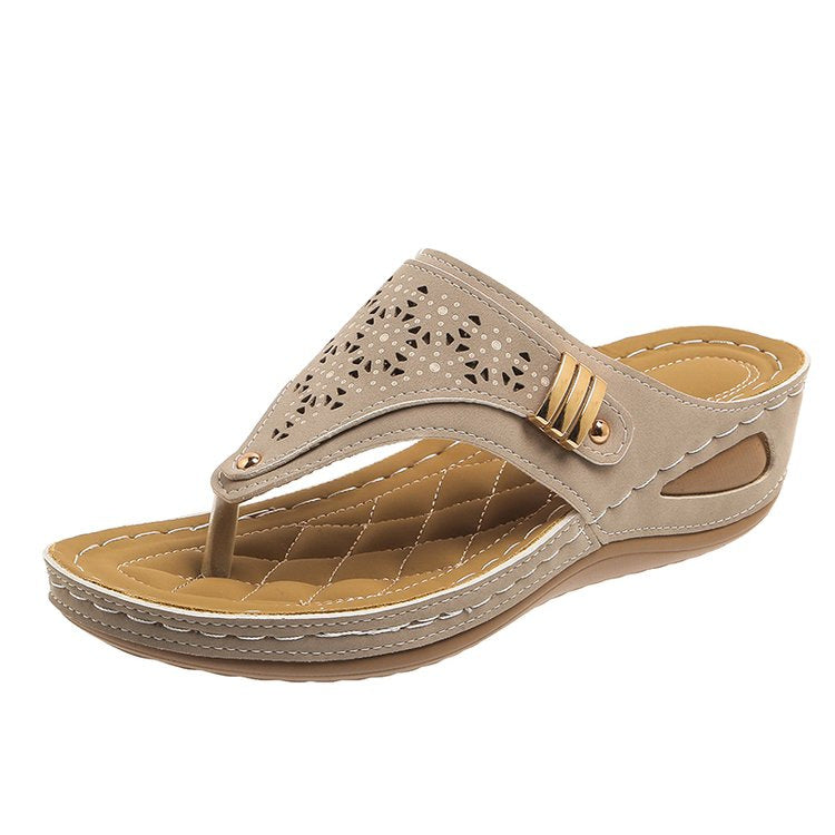 Women's Orthopedic Geometric Thong Sandals