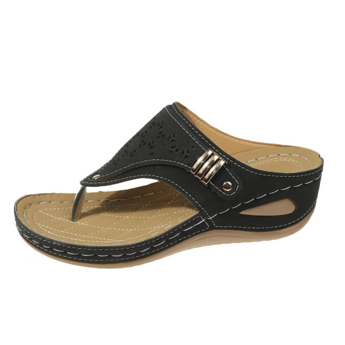 Women's Orthopedic Geometric Thong Sandals