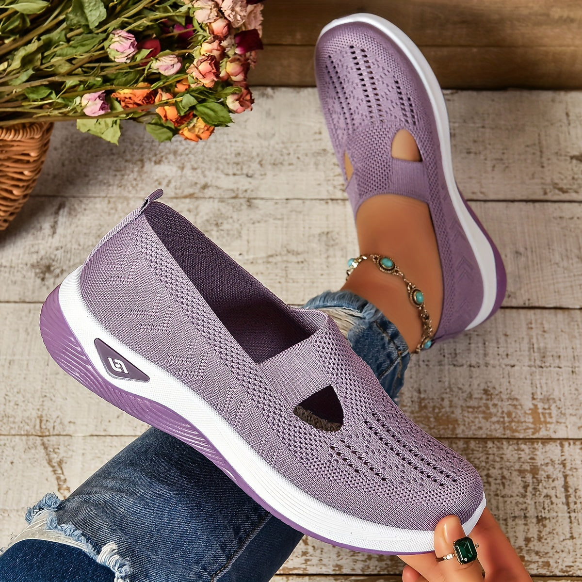Women's Orthopedic Knit Slip-On Sneakers