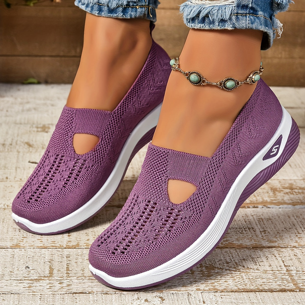 Women's Orthopedic Knit Slip-On Sneakers