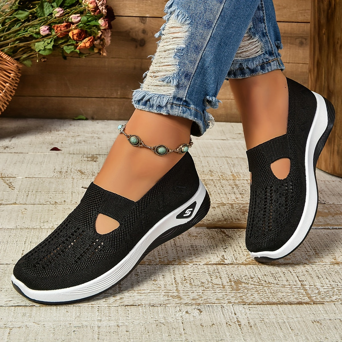 Women's Orthopedic Knit Slip-On Sneakers