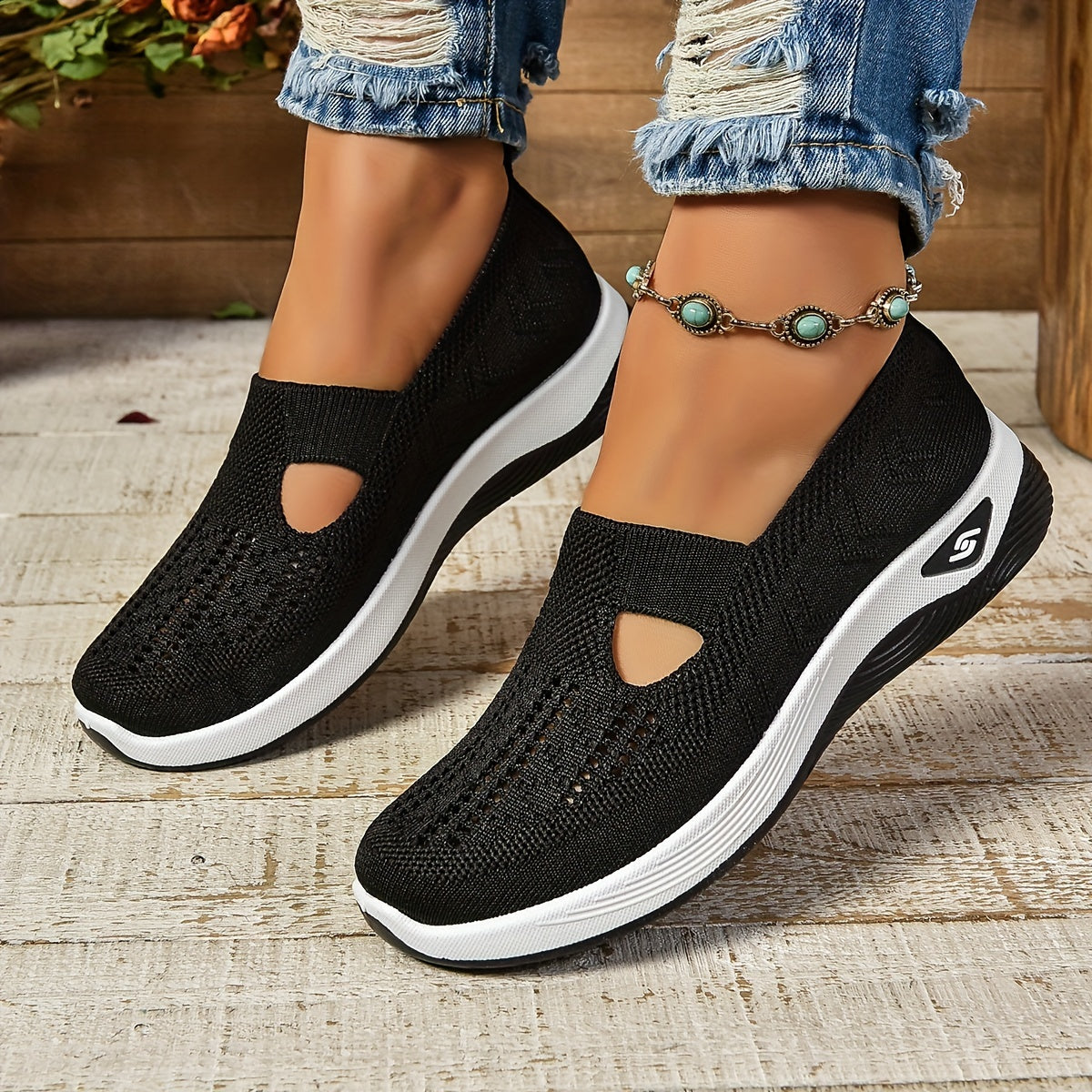 Women's Orthopedic Knit Slip-On Sneakers