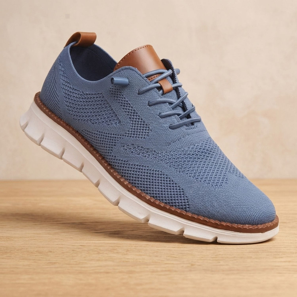 Women's Orthopedic Lace-Up Knit Sneakers with Arch Support