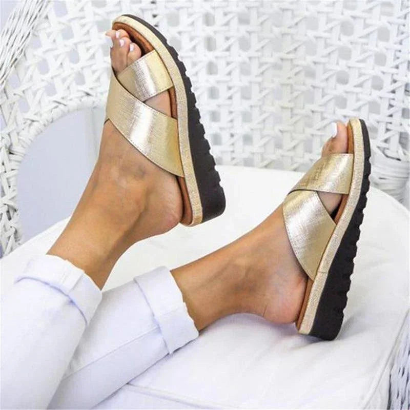 Women's Orthopedic Platform Slide Sandals