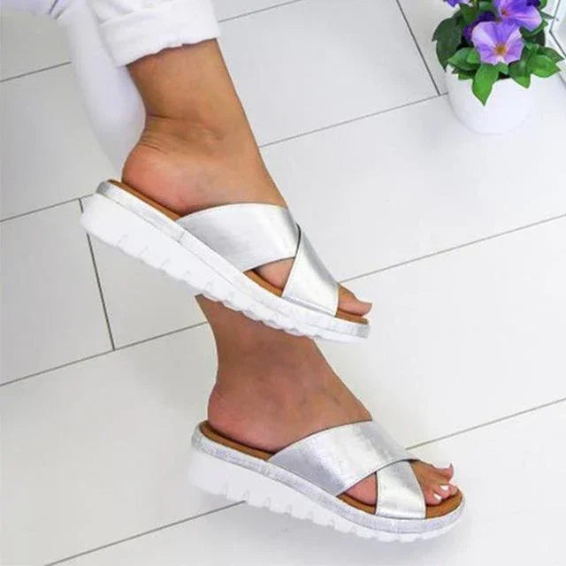 Women's Orthopedic Platform Slide Sandals