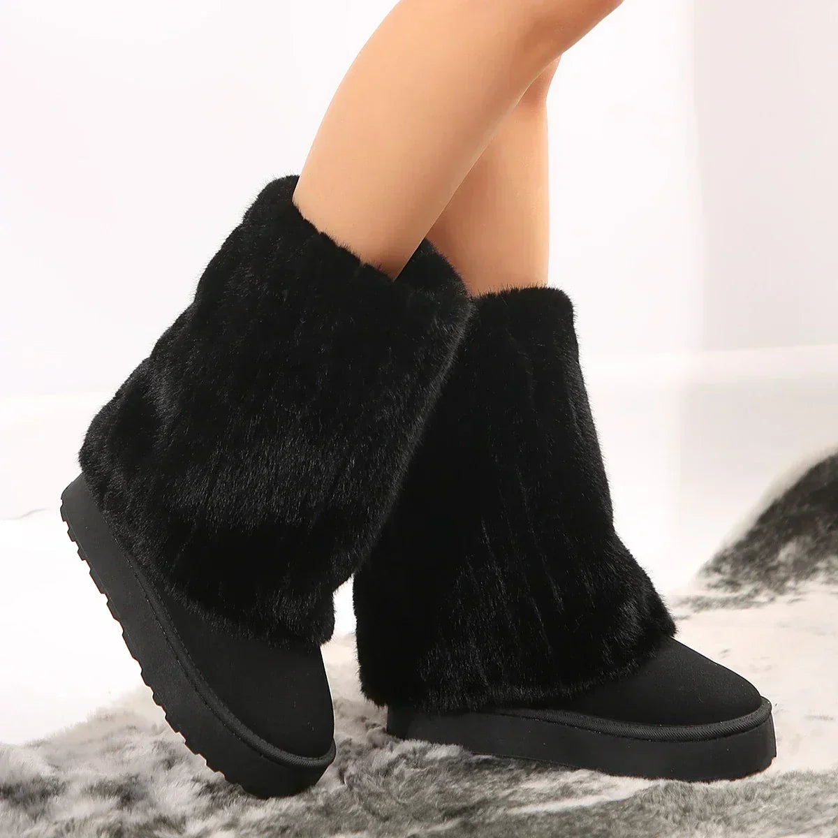 Women's Platform Knee-High Boots