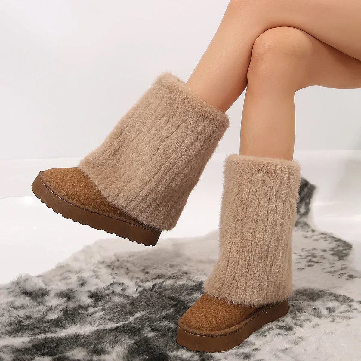 Women's Platform Knee-High Boots