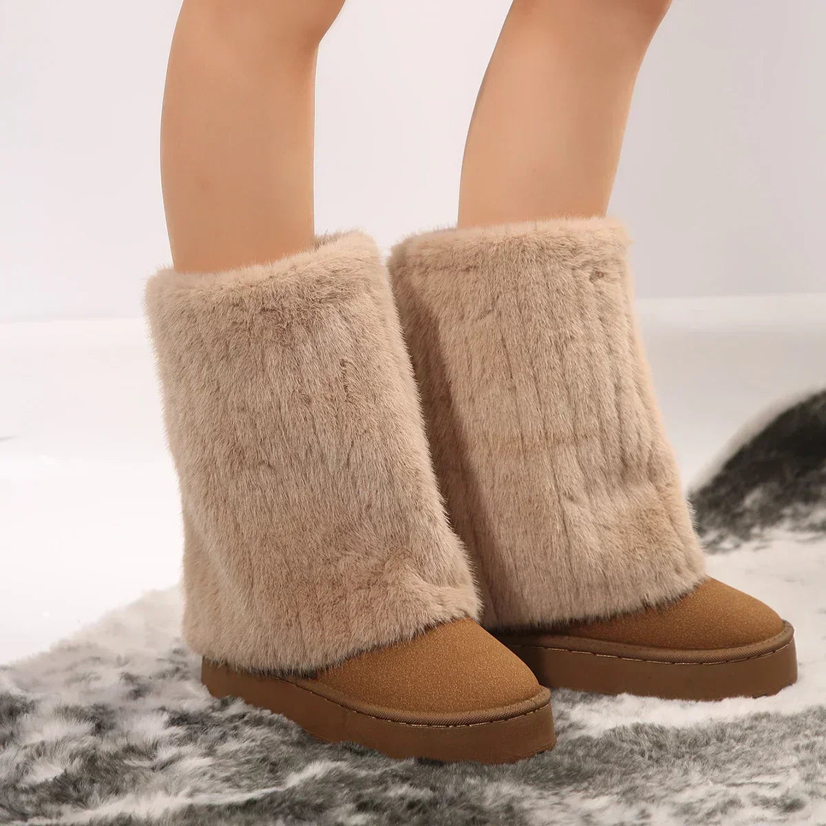 Women's Platform Knee-High Boots