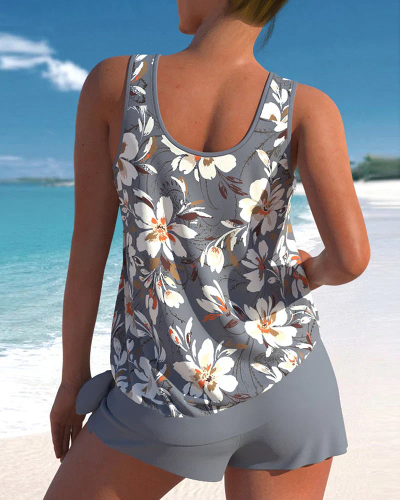 Women's Printed Tankini Swimsuit