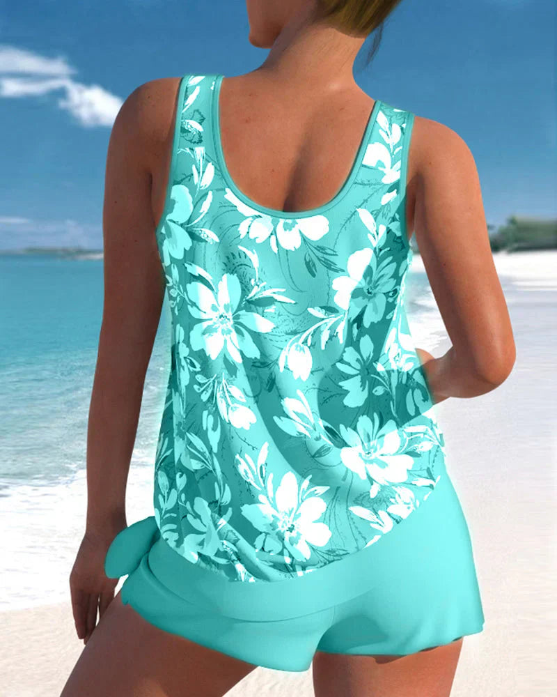 Women's Printed Tankini Swimsuit