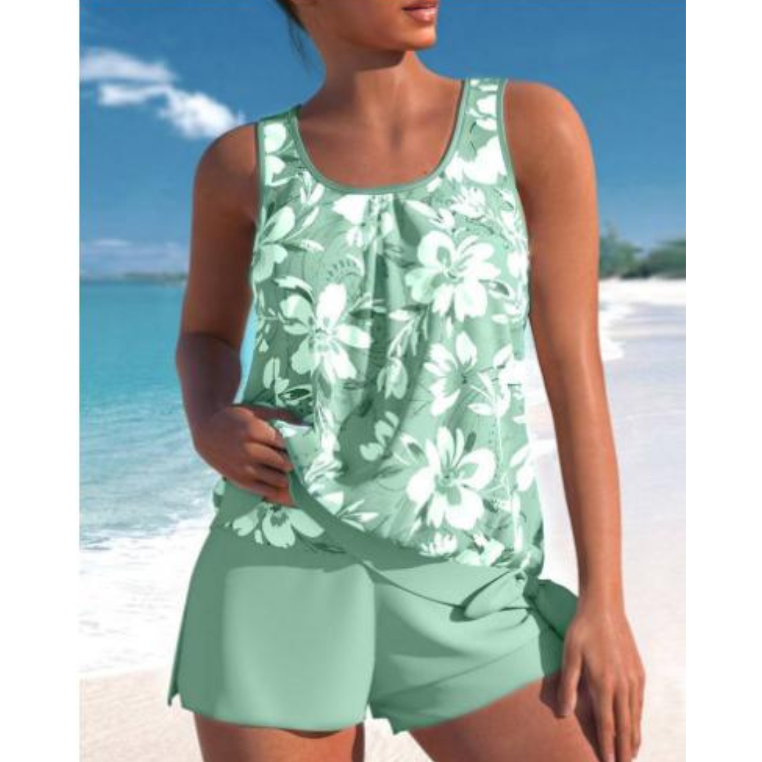 Women's Printed Tankini Swimsuit
