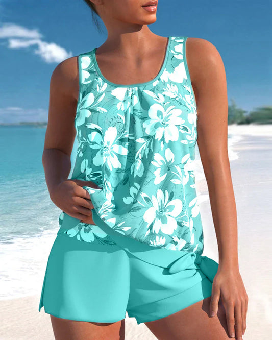 Women's Printed Tankini Swimsuit