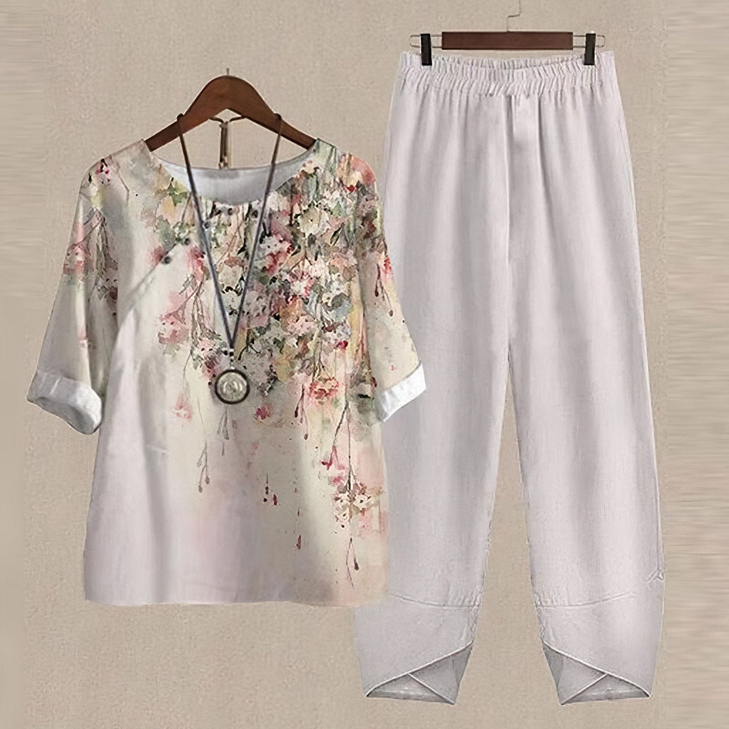 Women's Printed Two Piece Set