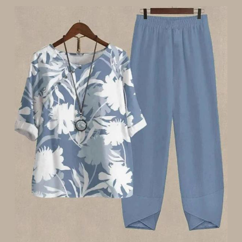 Women's Printed Two Piece Set