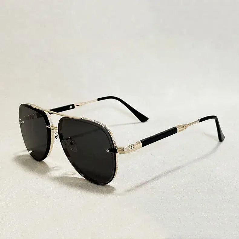 Women's Rimless Aviator Sunglasses