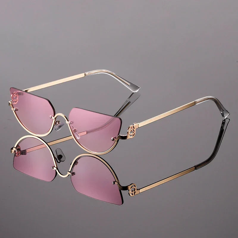 Women's Rimless Shield Sunglasses