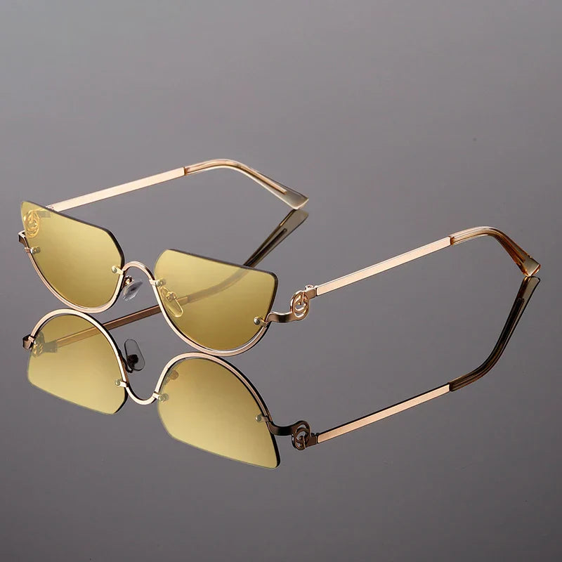 Women's Rimless Shield Sunglasses