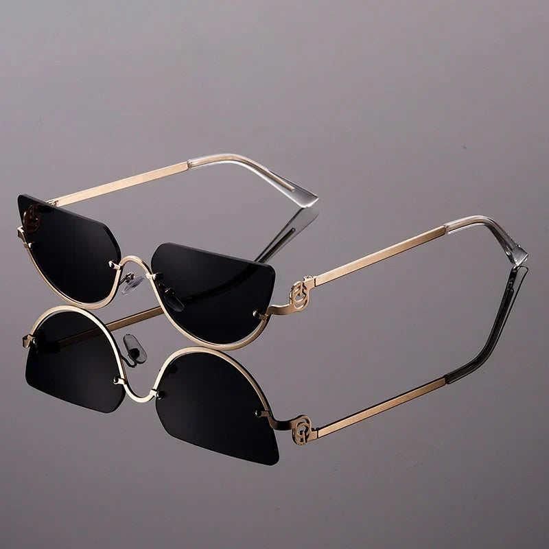 Women's Rimless Shield Sunglasses