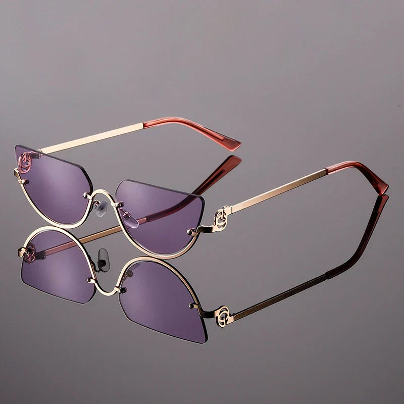 Women's Rimless Shield Sunglasses