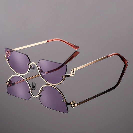 Women's Rimless Shield Sunglasses