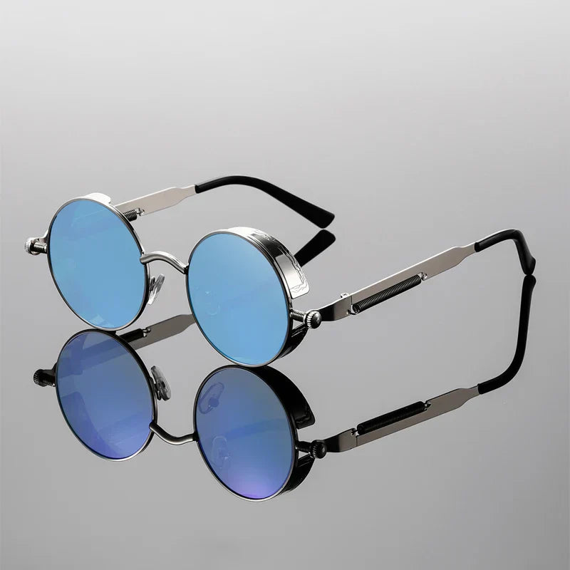 Women's Round Steampunk Sunglasses