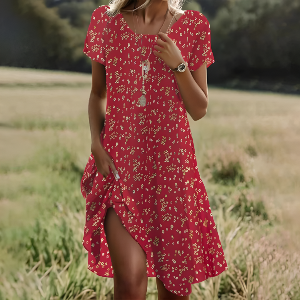 Women's Smocked Midi Dress