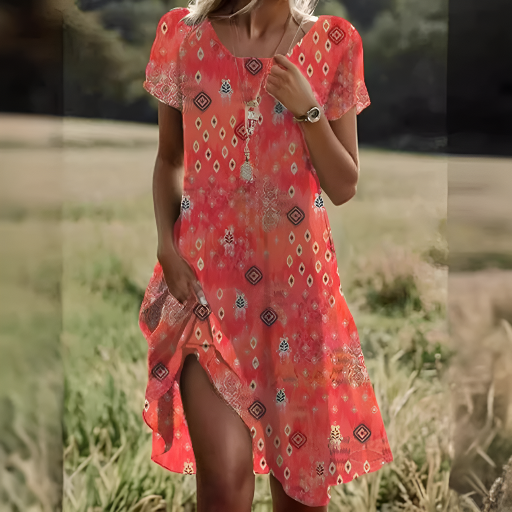 Women's Smocked Midi Dress
