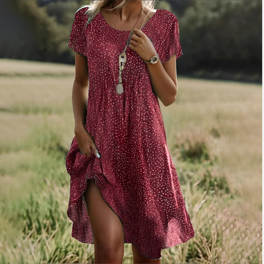 Women's Smocked Midi Dress