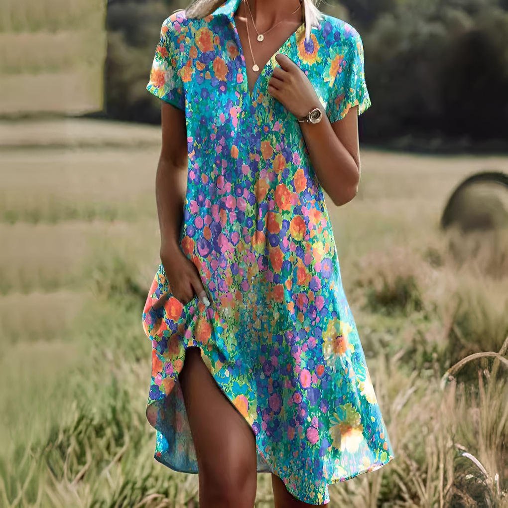 Women's Smocked Midi Dress