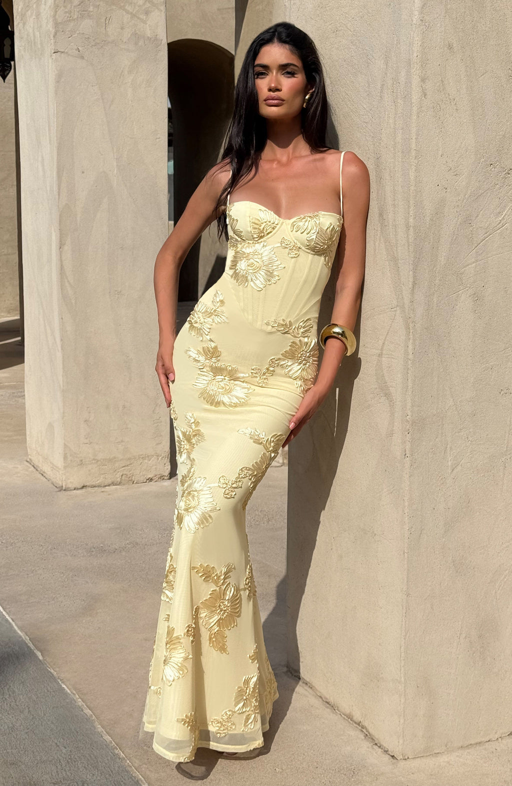 Women's Spaghetti Strap Bodycon Maxi Dress