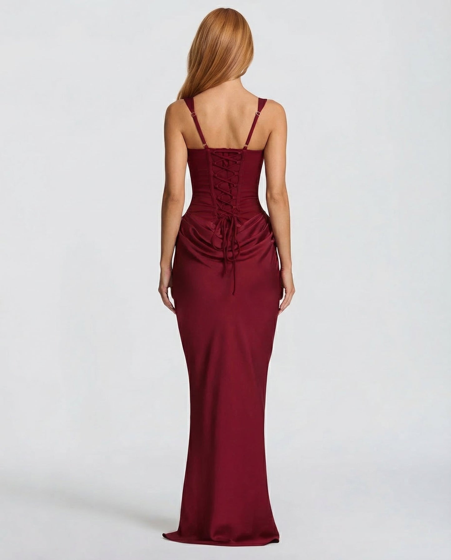 Women's Square Neck Bodycon Maxi Dress